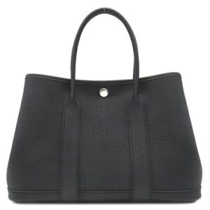 エルメス HERMES トートバッグ ガーデンパーティーTPM ネゴンダ ブラック シルバー金具 黒 B刻印(2023年製) 【箱】 【中古】