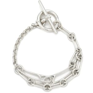 エルメス HERMES ブレスレット シェーヌダンクル パンク シルバー925 シルバー SH SV925 AG925 スターリングシルバー 【ケース】 【中古】