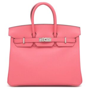 エルメス HERMES ハンドバッグ バーキン25 ヴォーエプソン ローズアザレ シルバー金具 ピンク PO品 C 【箱】 【中古】未使用保管品