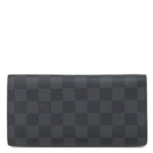 ルイヴィトン LOUIS VUITTON 長財布 ポルトフォイユ ブラザ ダミエグラフィットキャンバス ダミエグラフィット シルバー金具 黒 グレー 小銭入れ N62665 TS1172 【中古】中古美品
