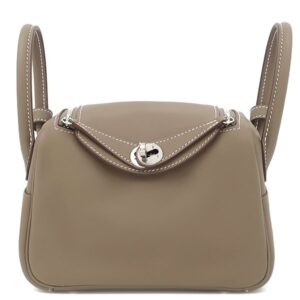 エルメス HERMES ショルダーバッグ リンディ2 ミニ 20 ヴォースイフト エトゥープ シルバー金具 新品 未使用 グレージュ 2026年製 G 【箱】 【中古】未使用保管品