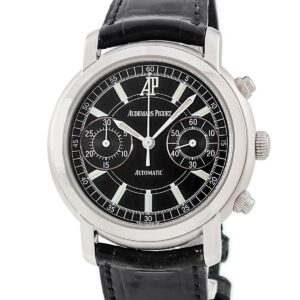 オーデマピゲ AUDEMARS PIGUET ジュールオーデマ クロノグラフ 25859ST.O.0001CR OH済 ブラック スモールセコンド メンズ 腕時計自動巻き ブラック 【中古】中古美品
