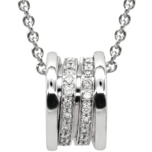 ブルガリ BVLGARI ネックレス ビーゼロワン ダイヤ ホワイトゴールド B-zero1 ペンダント 18K 750WG 旧金具 【中古】中古美品
