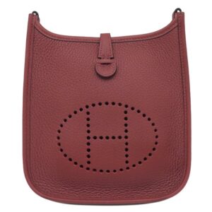 エルメス HERMES ショルダーバッグ エヴリン TPM 16 ロング アマゾン トリヨンクレマンス ルージュアッシュ シルバー金具 赤茶 2025年製 K 【箱】 【中古】未使用保管品