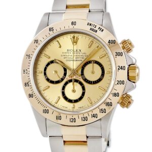 ロレックス ROLEX コスモグラフ デイトナ 16523 L番 逆6 K18YG×SS コンビ シャンパン エルプリメロ メンズ 腕時計自動巻き ゴールド 【中古】中古美品