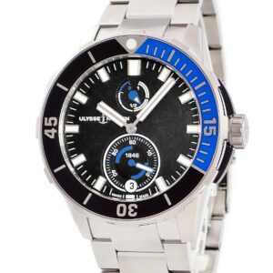 ユリスナルダン ULYSSE NARDIN ダイバー クロノメーター YOSHIDAスペシャル 1183-170LE-7M/92-J.1 デイト 限定 メンズ 腕時計自動巻き ブラック 【中古】中古美品