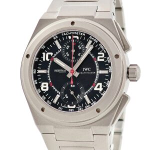 IWC IWC インヂュニア クロノグラフ AMG IW372504 チタニウム スモールセコンド タキメーター メンズ 腕時計自動巻き ブラック 【中古】