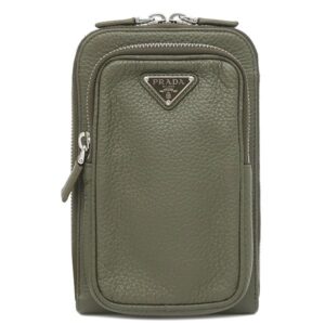 プラダ PRADA ショルダーバッグ レザー スマートフォンケース レザー ヴィッテロダイノ LODEN 三角ロゴ ショルダー ポシェット 2ZH195 【箱】 【中古】未使用保管品