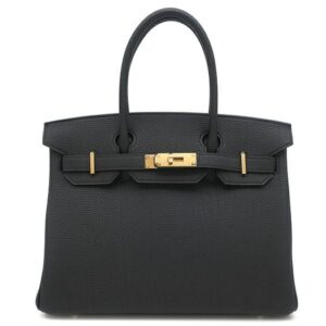 エルメス HERMES ハンドバッグ バーキン30 トゴ ブラック ゴールド金具 新品 未使用 黒 K刻印(2025年製) 【箱】 【中古】