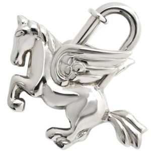 エルメス HERMES カデナ ペガサス モチーフ メタル シルバー 【Le Cheval/馬】 1993年限定 【中古】