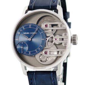 アーミン・シュトローム Armin Strom グラヴィティ イークォル フォース ST19-GEF.05 メーカーOH済 スケルトン 青 メンズ 腕時計自動巻き ブルー 【中古】