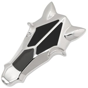 エルメス HERMES ブローチ デストリエ メタル ラッカー デュオ ドゥ グリ シルバー金具 馬 ホースヘッド 黒 シルバー 【箱】 【中古】新品同様品