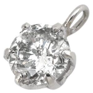 ペンダントトップ ダイヤモンド 0.35ct プラチナシルバー 1P 1粒 1石 ネックレストップ プラチナ1000 【中古】中古品