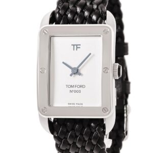トムフォード TOM FORD N.003 ポリッシュドSS ホワイトダイアル TF0120267289 未使用 白 メンズ 腕時計クオーツ ホワイト 【中古】未使用保管品