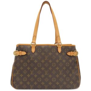 ルイヴィトン LOUIS VUITTON トートバッグ バティニョール オリゾンタル モノグラムキャンバス モノグラム ゴールド金具 茶 肩掛け M51154 DU0085 【中古】