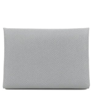エルメス HERMES カードケース カルヴィ デュオ ヴォーエプソン グリパンタン シルバー金具 新品 未使用 フラグメントケース 2025年製 K 【箱】 【中古】未使用保管品