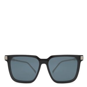 【★3％OFFクーポン】ルイヴィトン LOUIS VUITTON サングラス LVライズ スクエア 56□15 アセテート メタル ブラック シルバー金具 LVシグネチャー Z1667E MG0272 【ケース】 【中古】中古品