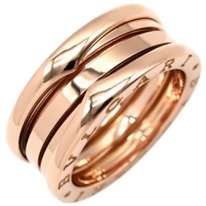 ブルガリ BVLGARI リング 指輪 ビーゼロワン B-zero1 3バンド ピンクゴールド #54 BVLGARI K18PG Au750 18K 18金 スパイラル 螺旋 13号 【中古】