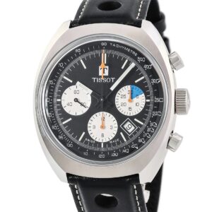 ティソ TISSOT ヘリテージ 1973 T124.427.16.051.00 新品同様 クロノグラフ デイト スモールセコンド メンズ 腕時計自動巻き ブラック 【中古】