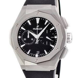 ウブロ HUBLOT クラシックフュージョン クロノグラフ オーリンスキー チタニウム 549.NI.1270.RX.ORL23 限定 メンズ 腕時計自動巻き ブラック 【中古】中古美品