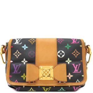 ルイヴィトン LOUIS VUITTON ショルダーバッグ パティ モノグラムマルチカラー ノワール ゴールド金具 黒 肩掛け M40306 SR0191 【中古】