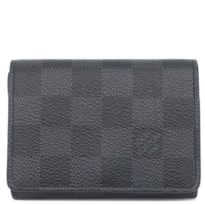 ルイヴィトン LOUIS VUITTON カードケース アンヴェロップ カルト ドゥ ヴィジット ダミエグラフィットキャンバス ダミエグラフィット シルバー金具 黒 N63338 RFID 【中古】