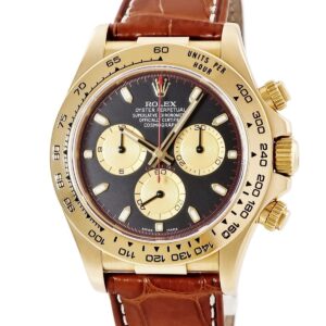 ロレックス ROLEX コスモグラフ デイトナ 116518 D番 K18YG無垢 黒 金目 赤針 赤巻き ポールニューマン メンズ 腕時計自動巻き ブラック 【中古】