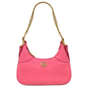 グッチ GUCCI 2WAYバッグ アフロディーテ スモール ショルダー レザー ピンク ヴィンテージ金具 GG チェーン ハーフムーン 731817 【中古】新品同様品