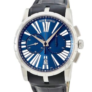 ロジェデュブイ ROGER DUBUIS エクスカリバー 42 クロノグラフ DBEX0389 ローマン スモールセコンド ネイビー メンズ 腕時計自動巻き ネイビー 【中古】