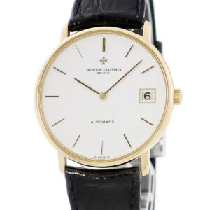ヴァシュロン・コンスタンタン VACHERON CONSTANTIN パトリモニー デイト 44001/2 OH済 K18YG無垢 ホワイト 白 バー メンズ 腕時計自動巻き ホワイト 【中古】