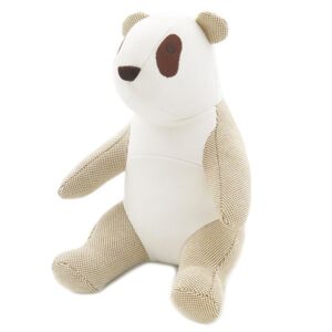 エルメス HERMES ぬいぐるみ パンダ エミール コットン レザー カネル トワルH 【箱】 【中古】
