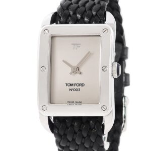 トムフォード TOM FORD N.003 タイムピースシリーズ TFT003 003 シルバー 角型 レクタンギュラー メンズ 腕時計クオーツ シルバー 【中古】