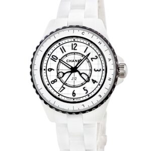 シャネル CHANEL J12 クチュール オクロック H9763 ホワイト 白 逆回転防止ベゼル 数量限定モデル レディース 腕時計クオーツ ホワイト 【中古】中古美品