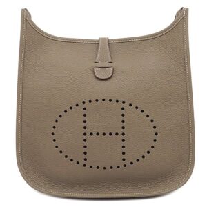 エルメス HERMES ショルダーバッグ エヴリン3 PM トリヨンクレマンス エトゥープ シルバー金具 グレージュ K刻印(2025年製) 【箱】 【中古】