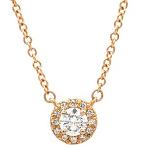 ティファニー Tiffany & Co ネックレス ソレスト ダイヤ ローズゴールド ピンクゴールド 18K AU750 PG ブリリアントカット 【中古】中古美品