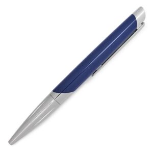 エス・テー・デュポン S.T DUPONT ボールペン デフィ ミレニアム 真鍮 ラッカー ブルー×シルバー 黒インク 筆記確認済 405736 【ケース】 【中古】未使用保管品