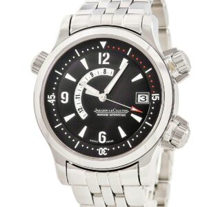 ジャガールクルト JAEGER LECOULTRE マスターコンプレッサー メモボックス Ｑ1708170 146.8.97 回転式インナーベゼル メンズ 腕時計自動巻き ブラック 【中古】
