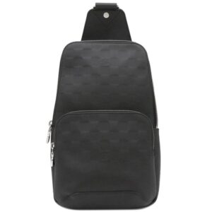 ルイヴィトン LOUIS VUITTON ボディバッグ アヴェニュー スリングバッグ ダミエ アンフィニ ブラック シルバー金具 黒 クロスボディ N41720 RFID 【保存袋】 【中古】未使用保管品