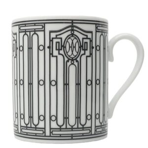 エルメス HERMES 食器 H DECO アッシュデコ マグカップ No1 磁器 ホワイト×ブラック 新品 未使用 Hデコ ポーセリン P037031P 【箱】 【中古】