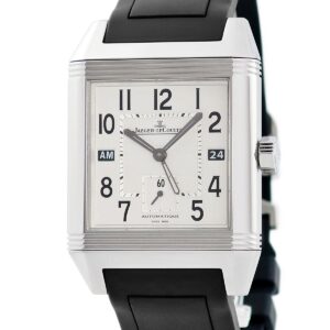 ジャガールクルト JAEGER LECOULTRE レベルソ スクアドラ ホームタイム Q7008420 230.8.77 回転 スクエア 2タイム GMT メンズ 腕時計自動巻き ホワイト 【中古】