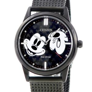 シチズン CITIZEN エコドライブ ミッキーマウス FE7065-52W 未使用 ブラック ディズニー コラボ メンズ レディース 腕時計クオーツ ブラック 【中古】未使用保管品
