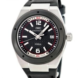 IWC IWC インヂュニア オートマティック IW323401 ブラック デイト シースルーバック メンズ 腕時計自動巻き ブラック 【中古】中古美品