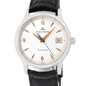 ジャガールクルト JAEGER LECOULTRE マスター コントロール 140.6.89 Pt950無垢 プラチナ デイト シルバー 限定 メンズ 腕時計自動巻き シルバー 【中古】中古美品