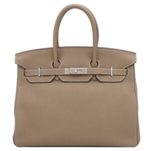 エルメス HERMES ハンドバッグ バーキン35 トゴ エトゥープ シルバー金具 グレージュ U 【箱】 【中古】中古美品