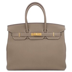 エルメス HERMES ハンドバッグ バーキン35 トゴ エトゥープ ゴールド金具 グレージュ X 【保存袋】 【中古】中古美品