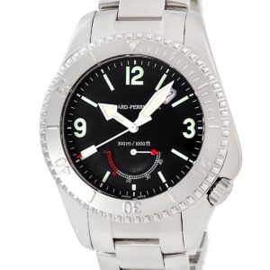 ジラールペルゴ GIRARD PERREGAUX シーホーク II 49900-1-11-6146 ブラック デイト パワーリザーブインジケーター メンズ 腕時計自動巻き ブラック 【中古】中古美品