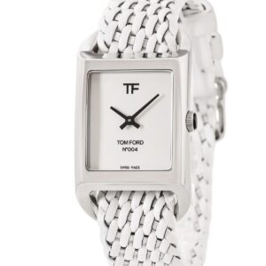 トムフォード TOM FORD N.004 リサイクルスチール ホワイトダイアル TF0120256681 新品同様 白 メンズ 腕時計クオーツ ホワイト 【中古】新品同様品