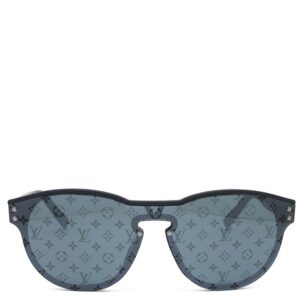ルイヴィトン LOUIS VUITTON サングラス サングラス LVワイメア 142□00 プラスチック ブラック シルバー金具 モノグラム ラウンドシェイプ Z1333E TV5202 【中古】