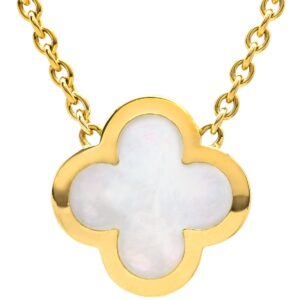 ヴァンクリーフアーペル Van Cleef & Arpels ネックレス ピュア アルハンブラ ホワイト×イエローゴールド Au750 18K シェル VCARA39700 【中古】