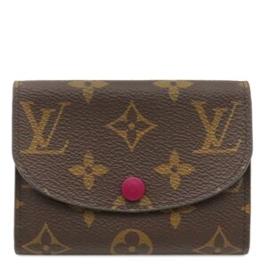ルイヴィトン LOUIS VUITTON コインケース ポルトモネ ロザリ モノグラムキャンバス フューシャ ゴールド金具 茶 小銭入れ ミニウォレット M41939 UB2109 【中古】